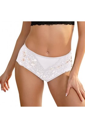 Générique Femmes Maille Arc brodé Dentelle Transparent String Sexy sous-vêtements Dos Pansement évider Culotte String Sexe Sl