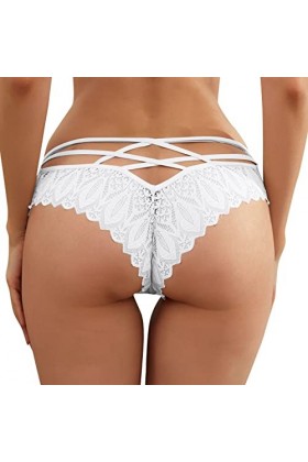 Générique Culottes pour Femmes Crochet Dentelle Dentelle jusquà Culotte Sexy Creux sous-vêtements Protège Lingerie Nana
