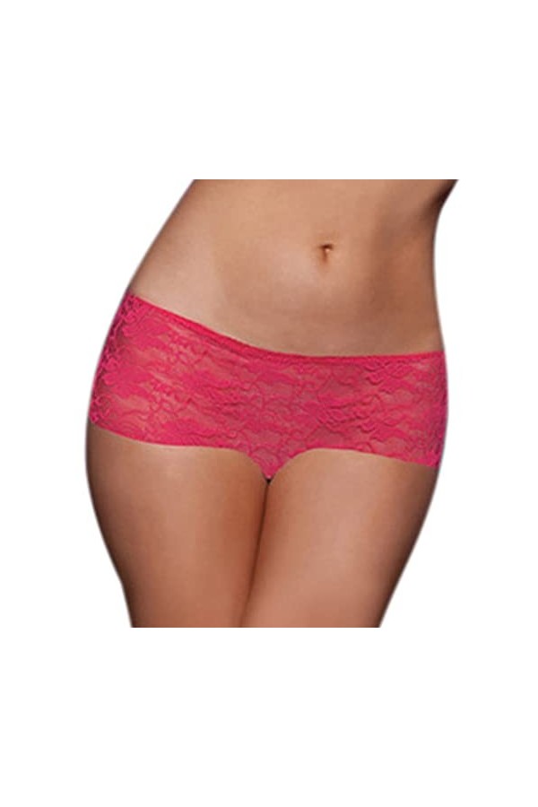 Shffuw Femmes Culottes Sexy Grande Taille XXL Sexy Dentelle Culotte Bretelles Femmes Lingerie sous-vêtements Ouvert Entrejamb