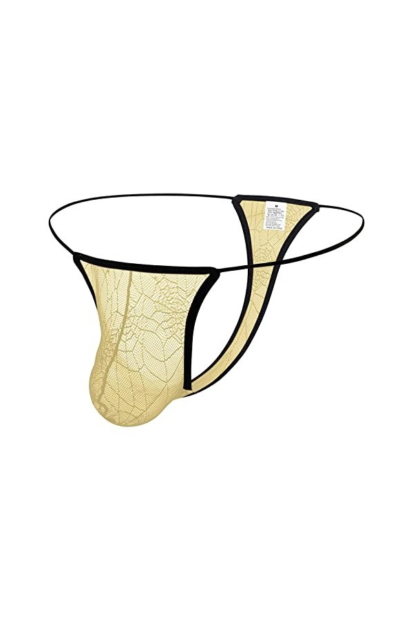 Slip String pour Homme Sexy Hot éLastique NtidéRapant Slip Homme Sexy Hot Personnalité Plusieurs-PossibilitéS sous VêTements 