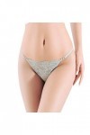 Ensemble médical pour femme - Slip sexy en dentelle extensible - Culotte creuse au crochet - String - Sous-vêtements - Bikini