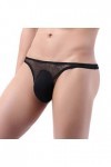 Men Thong Sous-vêtements Lettres Culotte Dentelle Culotte Sous la poitrine Corset Femme Sexy, Noir , XL