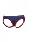 Boxer pour homme - Sous-vêtements doux - Slip de bain pour homme - Lingerie sexy - Bikini sexy - String, Z Jsjm0904_4-bleu fo