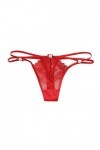 Aoklidil Culotte creuse sexy pour femme, a-rouge, taille unique