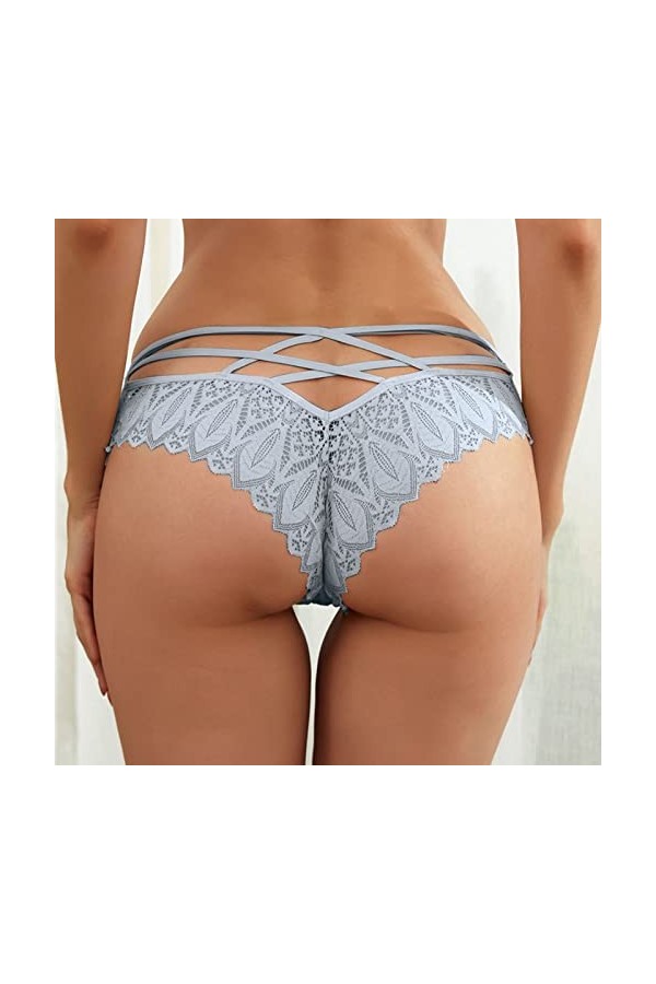 Générique Culottes pour Femmes Crochet Dentelle Dentelle jusquà Culotte Sexy Creux sous-vêtements Nuisette Grande