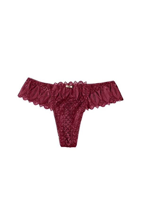 Culotte Femme Classique sous-Vêtements Haute Tangas Absorbante Lingerie Hot Strings Fit Couvrante Culotte Pur Coton Dentelle 