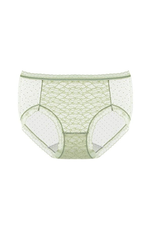 Générique String Dentelle sans Couture Culotte en Dentelle Sexy pour Femmes Couleur Unie Bord en Dentelle Culotte Taille Bass