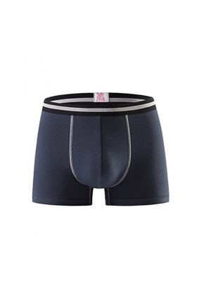 Beokeuioe Short rétro pour homme - Sous-vêtement respirant - En coton doux - Sous-vêtements stretch - Culotte basique, Gris A