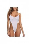 Lingerie sexy pour femme - Sous-vêtements - Col en V - Ensemble de 2 pièces - Lingerie sexy - Lingerie de mariage, Blanc., XX