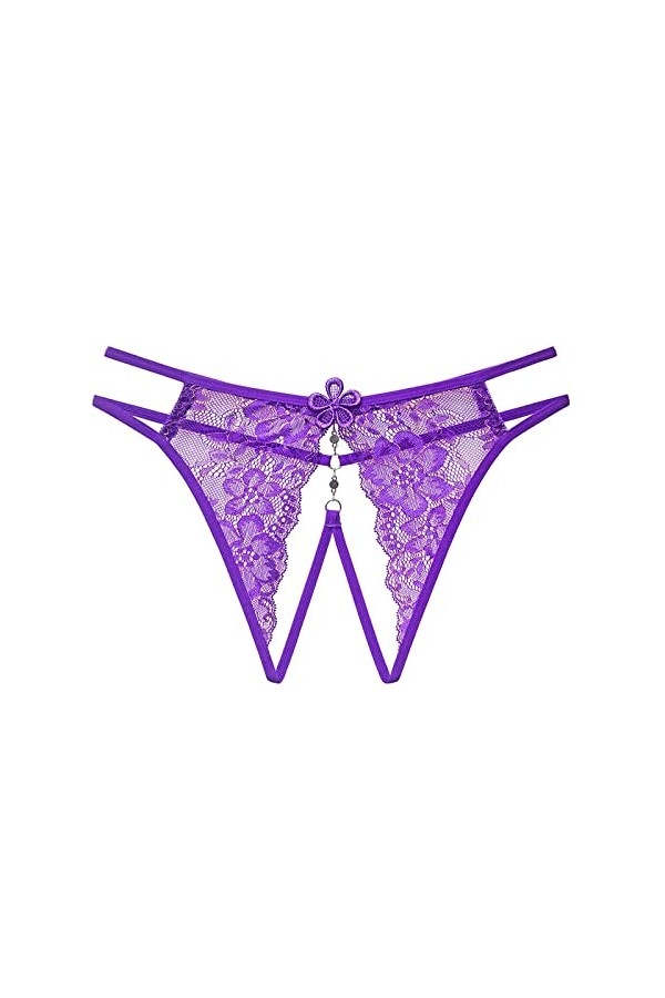 Gelb&Schwarz Ensemble Gaming Pc Femmes Culottes Dentelles Trim Sexy Thong sans Soudure Culotte Respirante Body Sexy Grande Ta