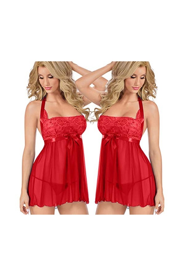 Luckywaqng Ensemble de levage Lingerie Femmes Plus Taille Collants Sexy Poupée Chemise Blind Pliage Sous-vêtements Hentai Lin