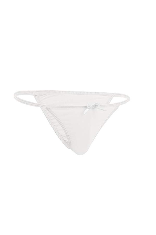 Junhasgood Peignoir Capuche en Tissu Éponge Hommes Simple Personnalité Mode Casual Sexy Mini String sous-Vêtements T Pantalon