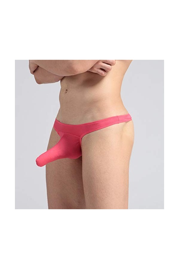 String Homme Sexy éRotique Tanga Thong Sexy Longue U Bulge Poche Éléphant Tronc sous-vêtement Extensible Taille Basse éRotiqu
