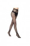 Collants pour femme - Sexy - Long tube - Sexy - Culotte en soie - Rouge et noir, Demi-sang, taille unique