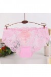 Aoklidil Sous-vêtements sexy pour femme - Lingerie sexy en dentelle - String ouvert - Culotte G - Lingerie, Rose 2, L