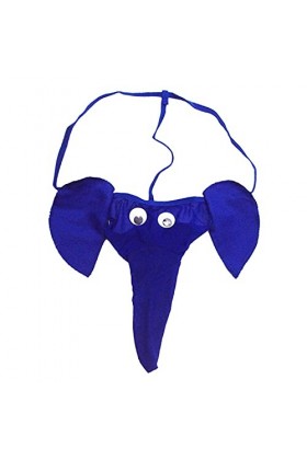 String Homme éléphant sous-vêtements de Bikini à Motif déléphant de Dessin animé Sexy Culotte de Noël T-Back Funny G-String 