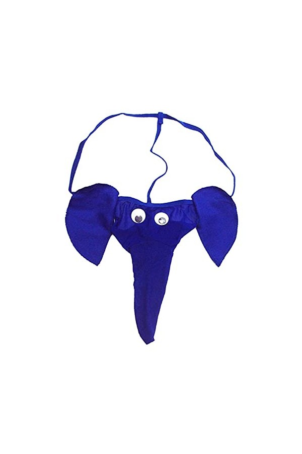 String Homme éléphant sous-vêtements de Bikini à Motif déléphant de Dessin animé Sexy Culotte de Noël T-Back Funny G-String 