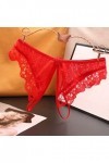 Femmes Culottes Sexy Culotte sous-vêtements Ouverture Entrejambe Dentelle Taille Basse Culotte Femmes Sexy Culottes dentraîn