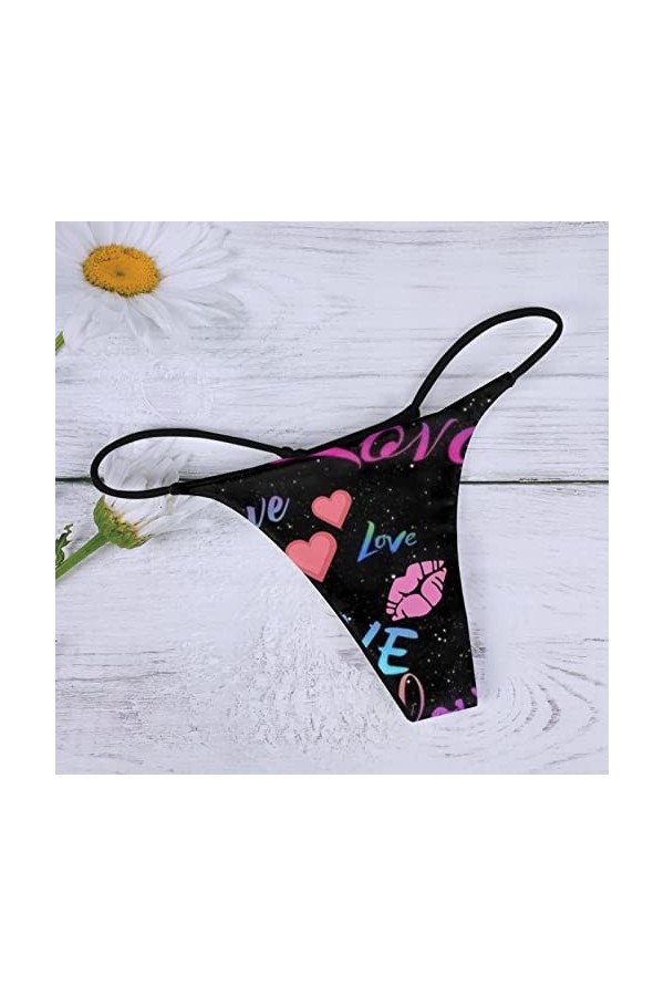 Culottes Sexy pour Femmes pour Le Sexe Strings Saint Valentin pour Femmes Sexy Slip Comfort Low Rise Soft Strappy Culottes Sl