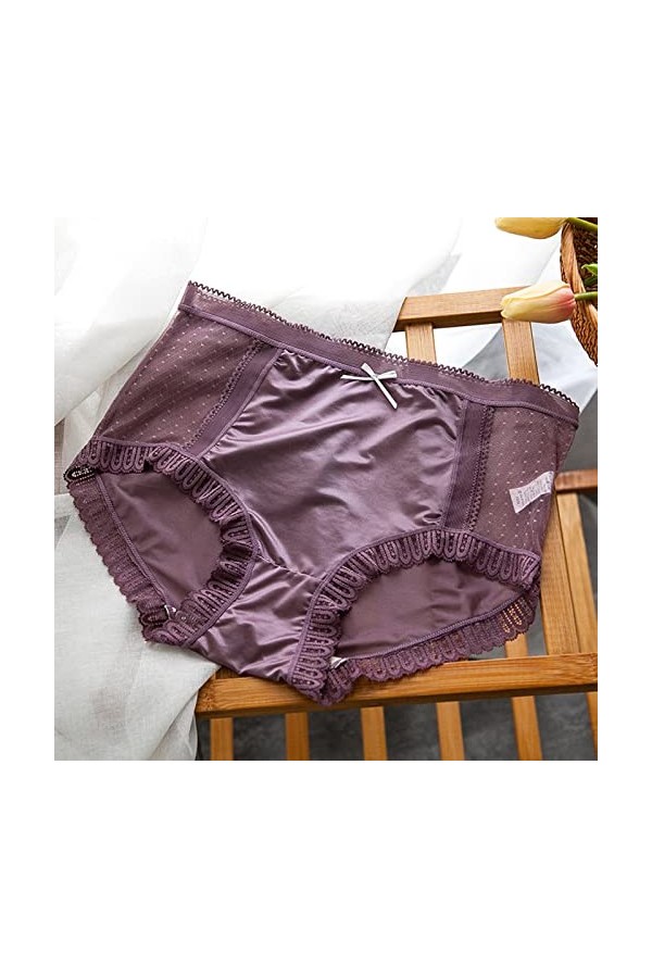 PANPANY Culottes pour Femme Slips Multicolore sans Couture Taille Basse Culottes Soutien-Gorge sous Vetements Sexy Multipack 