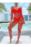 Runhomal Bodystocking Femme Lingerie Sexy Combinaison en Résille Fishnet Sous-Vêtement Transparent Sexy Collants Bodysuit Vêt