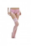 Vovotrade®Femmes Bas de Dentelle avec Ceinture de Jarretière Ensemble Bretelles Rose 