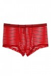 JEShifangjiusu sous-VêTements Sexy De Couleur Unie pour Hommes Boxer Taille Basse Respirant Boxer en Maille à SéChage Rapide 