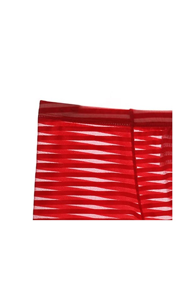 JEShifangjiusu sous-VêTements Sexy De Couleur Unie pour Hommes Boxer Taille Basse Respirant Boxer en Maille à SéChage Rapide 