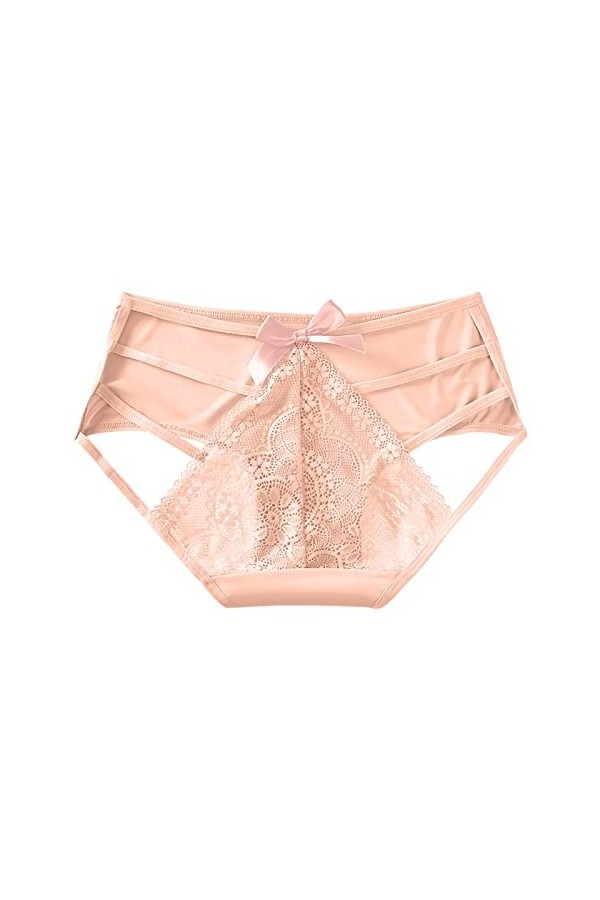 Aoklidil Lot de 3 culottes menstruelles pour femme - Culotte en dentelle - Culotte taille moyenne - Sexy - Sous-vêtements cha