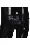 LDZYXY Culottes Hommes Pantalons en Cuir Sexy Lingerie Collants Faux Bandage Crotch