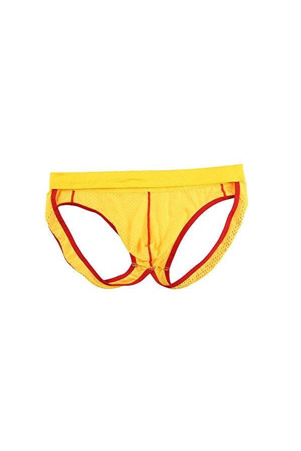 Boxer pour homme - Sous-vêtements doux - Slip de bain pour homme - Lingerie sexy - Bikini sexy - String, Z Jsjm0904_4-jaune, 