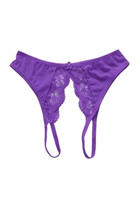 Lingerie Femme Sexy Ensemble Homme Sexy Hot y25k Femmes Sexy Open File String Transparent Mesh Avant Et Arrière Open File Lac