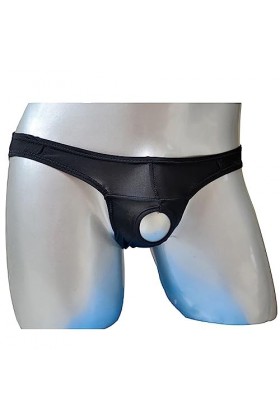 Junhasgood Sexy Ouvert Fesses Sexy sous-Vêtements pour Hommes Glace Transparente sous-Vêtements