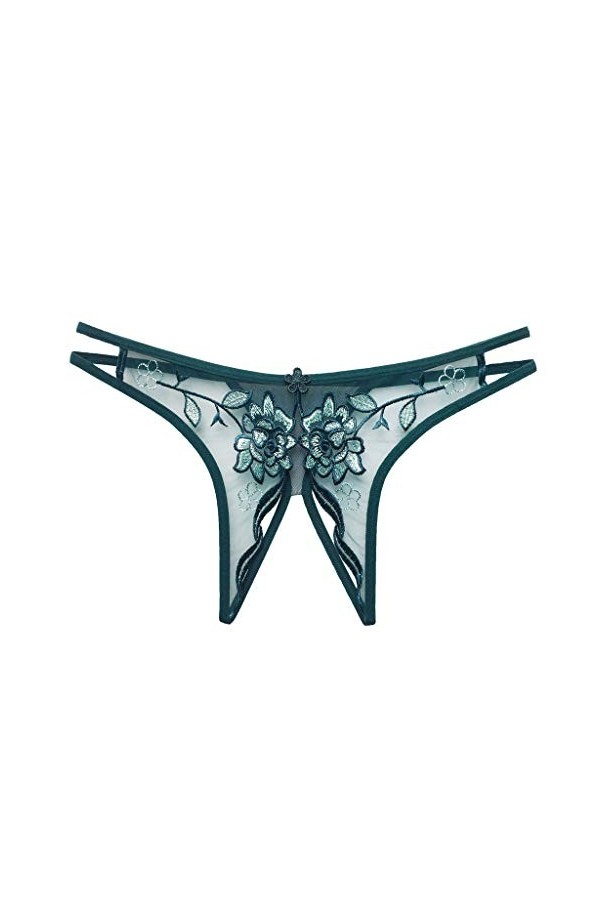 Aoklidil Femmes Culotte Fente en Dentelle Libre String Taille Basse Dentelle Sexy Dentelle T-Culotte Sous-Vêtements Hommes Se