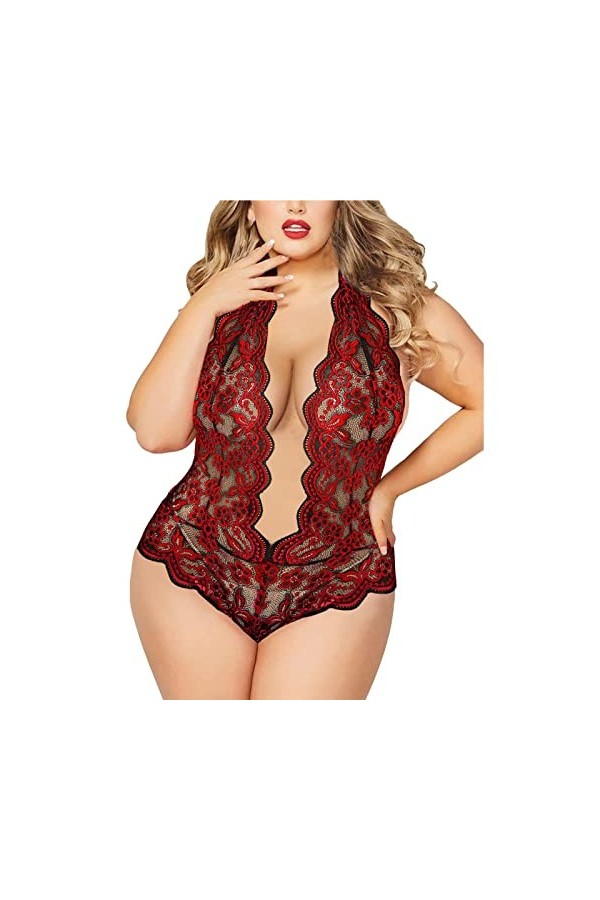 Lingerie Sexy Femme Coquine Hot Grande Taille Ensemble de Lingerie Grande Taille pour Femme Sexy Halter Choker Soutien-Gorge 