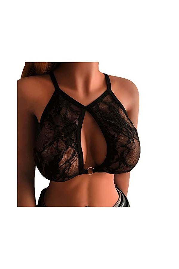 Lingerie Sexy Femme Coquine Hot Grande Taille Les Femmes Creusent Les Sommets Cage Camisole Dentelle élastique Bustier Bra Ta