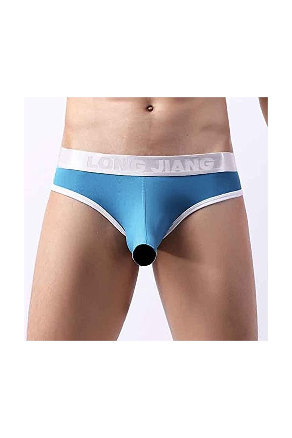 Boxer pour homme - Sous-vêtements doux - Slip de bain pour homme - Lingerie sexy - Bikini sexy - String, Z Jsjm0904_6-bleu ci