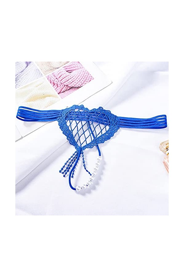 Culotte Gaine pour Femme Femmes Sexy Dentelle Slips évider Culotte Crochet à Lacets Culotte Tongs G String Lingerie sous-vête