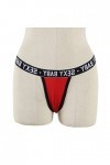 BIISDOST Femmes Sexy Lingerie G String Briefs sous-Vêtements Culottes T String Strings Ensemble Enfant Marseille Red, L 