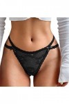 Lingerie Sexy pour Femme Fleur Dentelle Transparent Femmes sous-Vêtements String Sexy Évider Culotte Traceless Voir Strough S