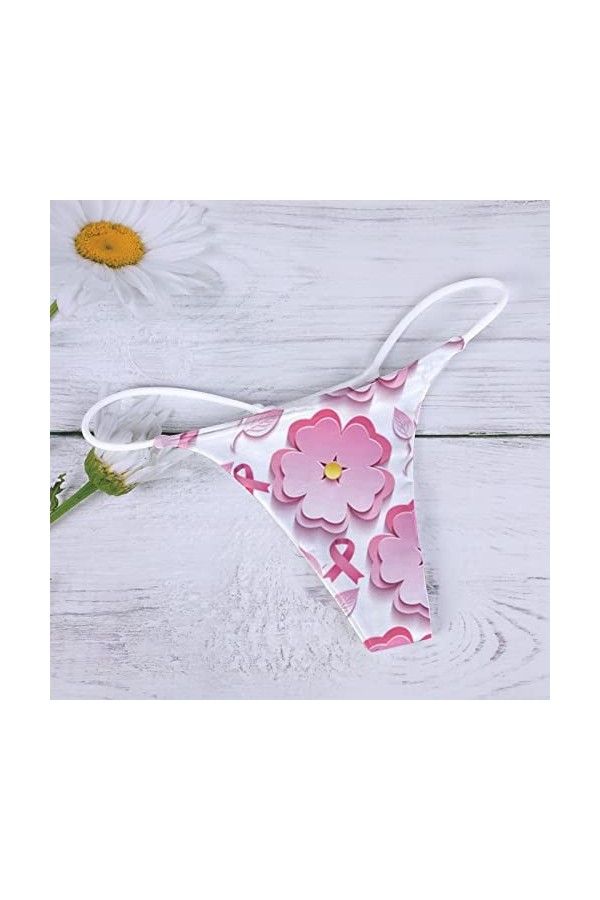 Aoklidil Culotte sexy pour femme - Mode confort - Motif sexy - Bas - Doux - Sexy - Dos G - String - Culotte pour femme - Canc