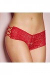 Aoklidil Culotte Taille Basse Sous-Vêtements pour Femmes Sous-Vêtements Homme Sexy Eros, rouge-b, XXXL