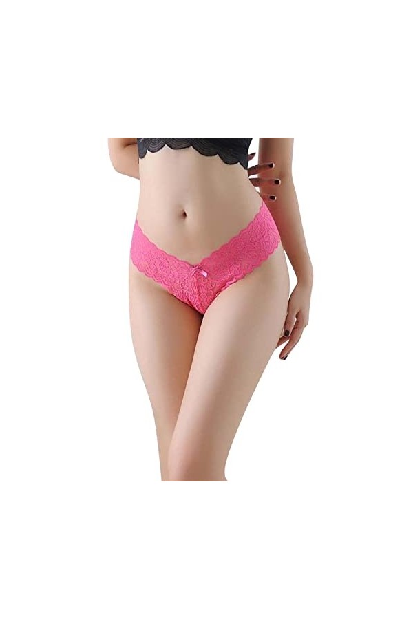 Lingerie Femme Sexy Ensemble Homme Sexy Hot y*2k Sexy Femmes Dentelle Fleurs Taille Basse sous-vêtements Culottes G String Li