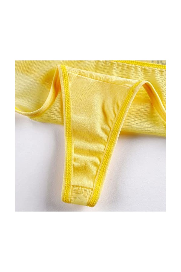 Lingerie Femme Sexy Ensemble Homme Sexy Hot y21k Femmes Sexy String Culotte Transparent Dentelle Épissage Culotte Coton Creux