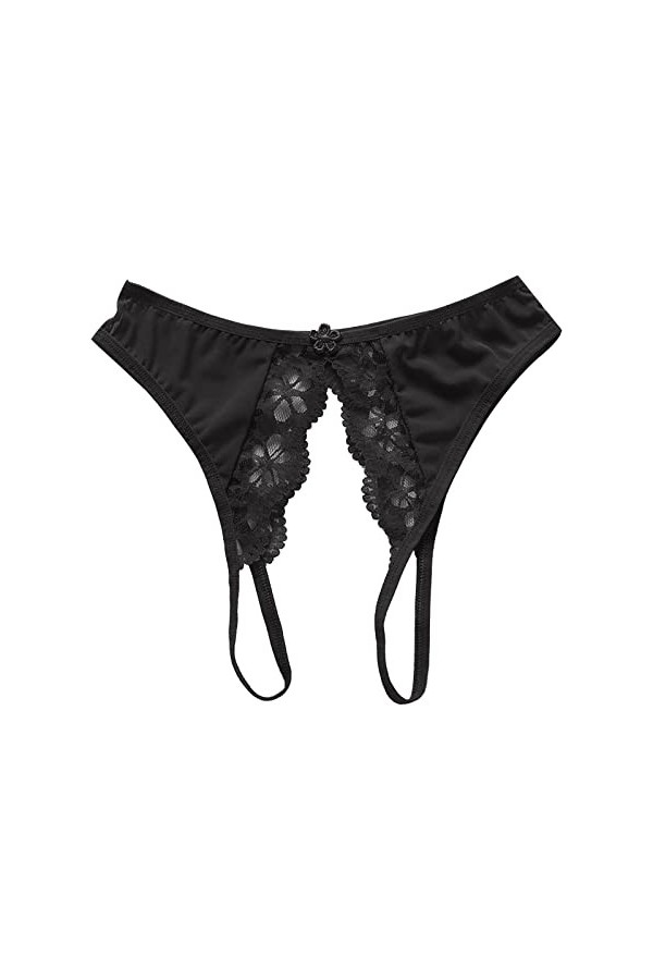 Lingerie Femme Sexy Ensemble Homme Sexy Hot y25k Femmes Sexy Open File String Transparent Mesh Avant Et Arrière Open File Lac