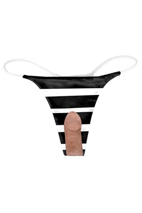 Aoklidil Culotte sexy confortable pour femme - Motif sexy - Taille basse - Doux et sexy, a-noir, XL