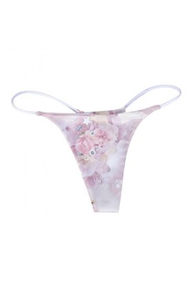 Aoklidil Sous-vêtements sexy pour hommes et femmes - Culotte à imprimé - Couleurs au choix - Lingerie sexy G String T Back - 