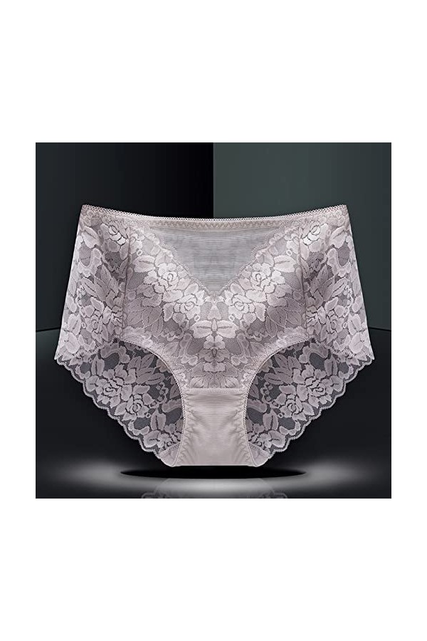 Dentelle Culottes Femmes Confortables Coton Culotte Tangas Culottes sans Coutures Slips Taille Mi-Haute Sexy Shorties Couvran