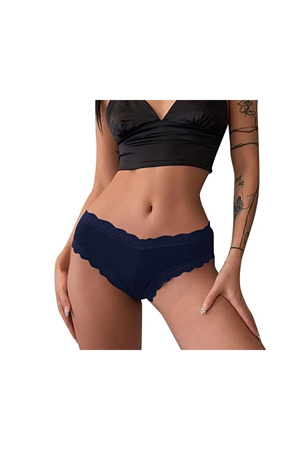 Générique Culottes Shorties Et Strings Femme Chic Slip Douce Leakproof Slips Taille Mi-Haute Bikini Ultra Minces Sexy Pantalo