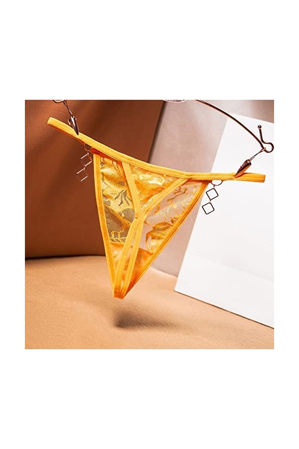 Lingerie Femme Sexy Ensemble Homme Sexy Hot y2*k Femmes sous-Vêtements Strings Dentelle Bikini Culotte G String String Stretc